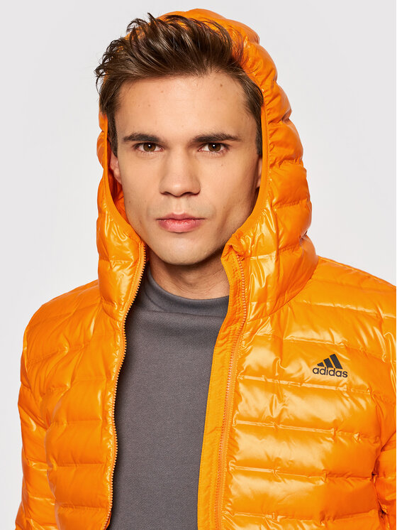 adidas Giubbotto piumino Varilite Hooded GT9215 Arancione Slim Fit Modivo