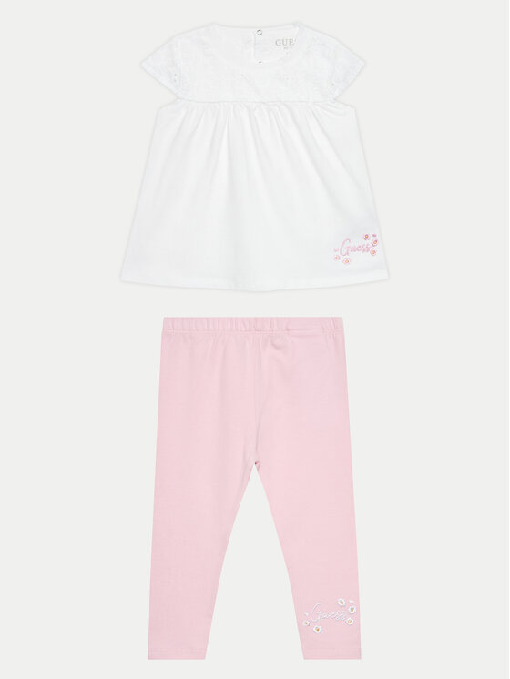 Guess Set bluză și leggings A4GG08 WG5N0 Colorat Regular Fit