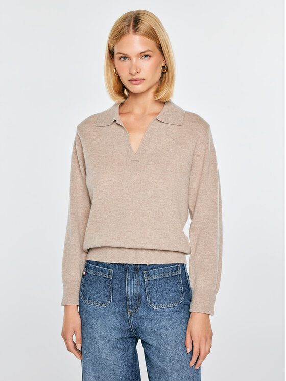 BIG STAR BIG STAR Sweter ELVIRA Brązowy Basic Fit