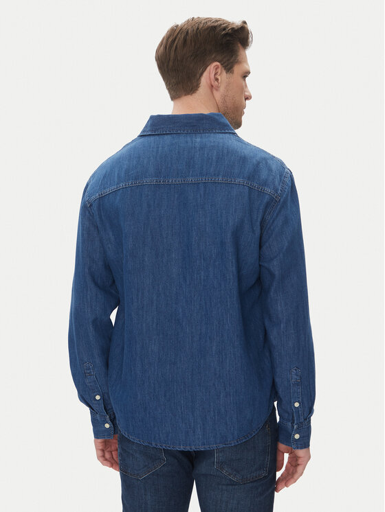 Calvin Klein Jeans Calvin Klein Jeans džinsiniai marškiniai J30J327509 Tamsiai mėlyna Regular Fit