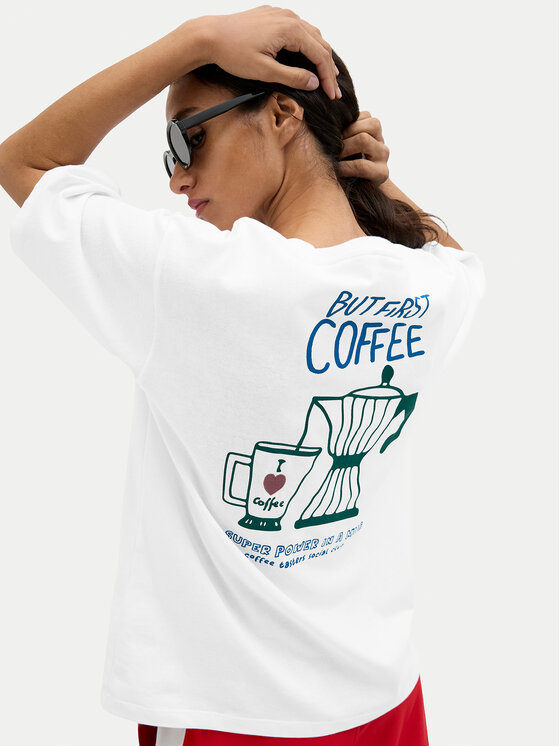 JJXX JJXX T-Shirt Nina 12273776 Bílá Loose Fit