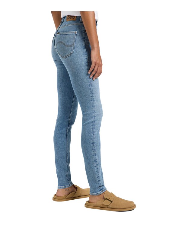 Lee Lee Jeansy 112363821 Niebieski Skinny Fit
