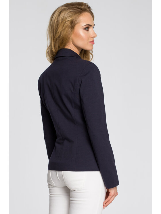 Made of Emotion Made of Emotion Marynarka M243 Granatowy Casual Fit