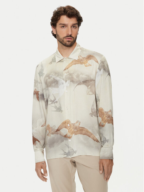 Baldessarini Baldessarini Camicia B3 56007.3634 Beige Regular Fit