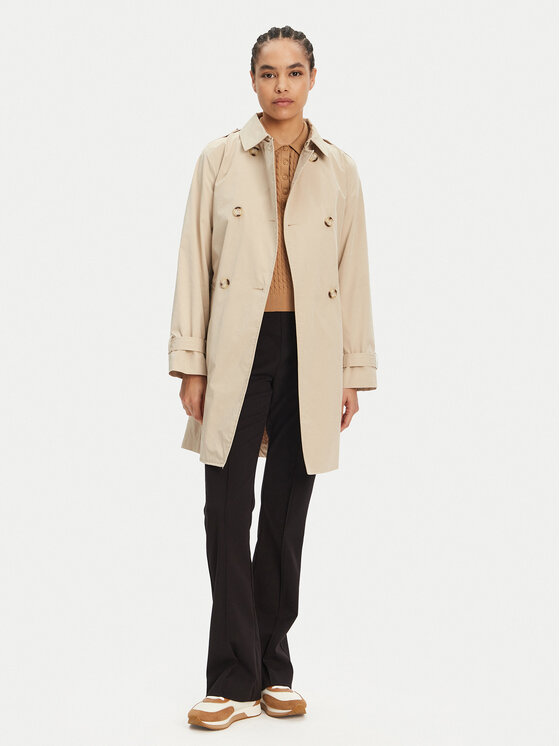 Geox Geox Cappotto di transizione Claudin W5522N T3070 F5248 Écru Regular Fit