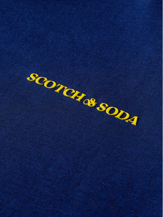 Scotch & Soda Scotch & Soda T-Shirt Unisex 167331 Granatowy Regular Fit