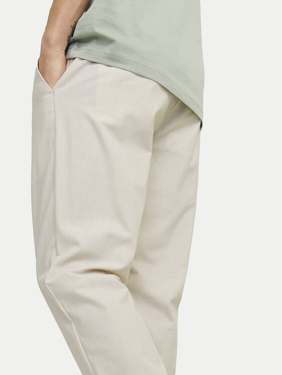 Jack & Jones Jack & Jones Chino nohavice Marco 12193553 Béžová Slim Fit