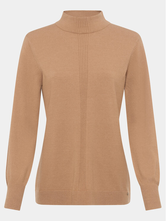 Olsen Olsen Megztinis Eva 11003582 Smėlio Shaped Fit