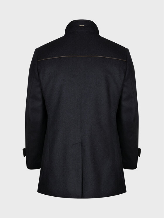 Evenemen Evenemen Płaszcz zimowy BRENO Granatowy Slim Fit