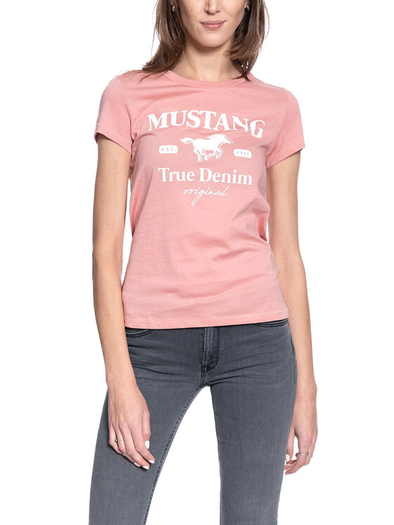 Mustang Mustang T-shirt ALINA C PRINT Rosa Regular Fit