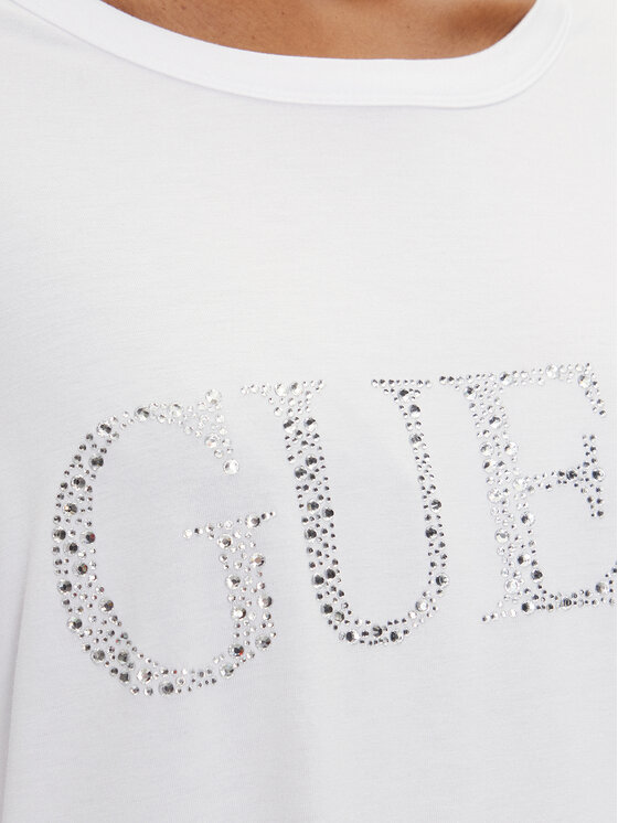 Guess Guess T-krekls E5GI07 K68D2 Balts Regular Fit