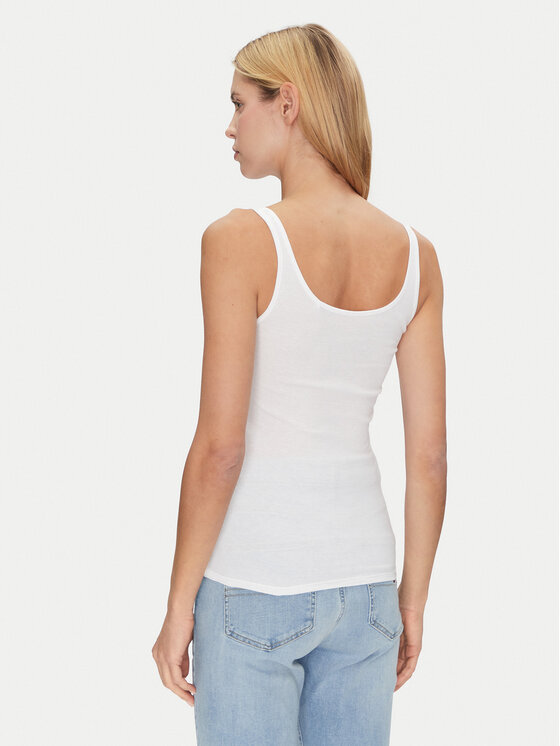 Mustang Mustang Top Lynn 1013930 Biały Slim Fit