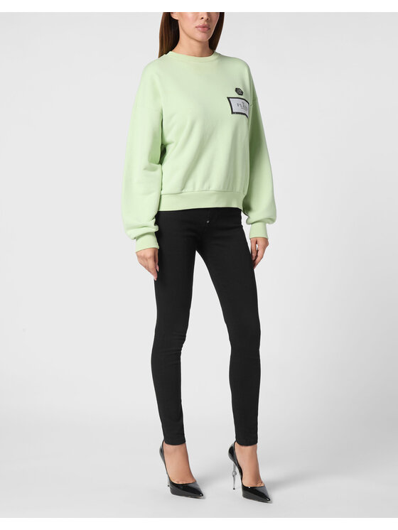 PHILIPP PLEIN PHILIPP PLEIN Bluza 21673 Zielony Regular Fit