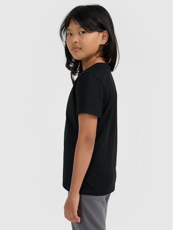 4F 4F Tričko 4FJRMM00TTSHF3231-20S Čierna Regular Fit