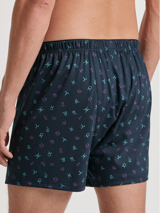 Calida Calida Šortky z materiálu 24589 Tmavomodrá Regular Fit