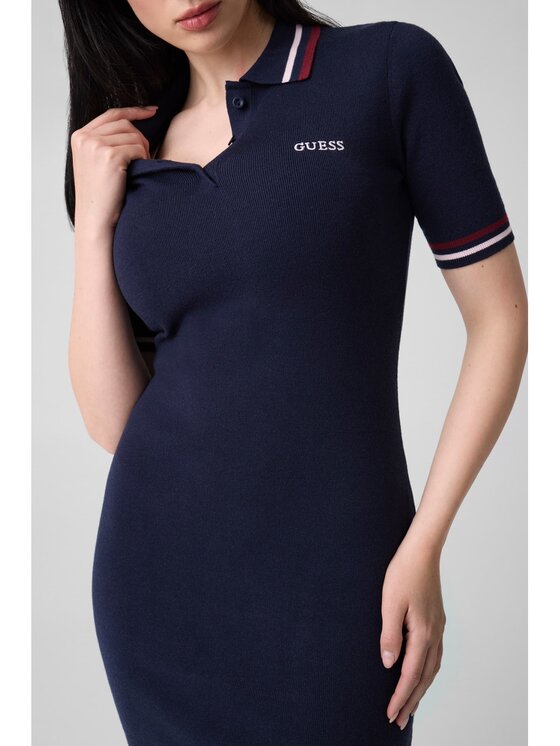 Guess Guess Sukienka codzienna 183936 Niebieski Classic Fit