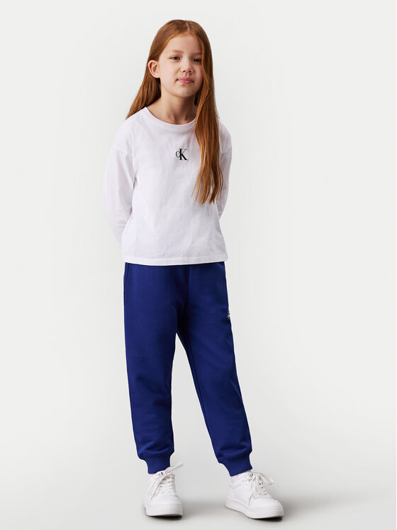Calvin Klein Jeans Calvin Klein Jeans Donji dio trenerke Monogram Logo IU0IU00285 Plava Regular Fit