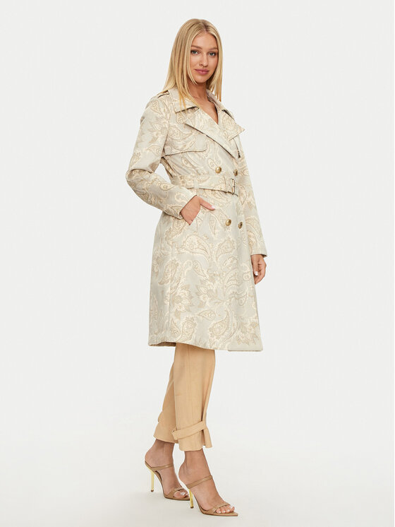 Guess Guess Trenčkot W4YL23 WE4T0 Bež Regular Fit