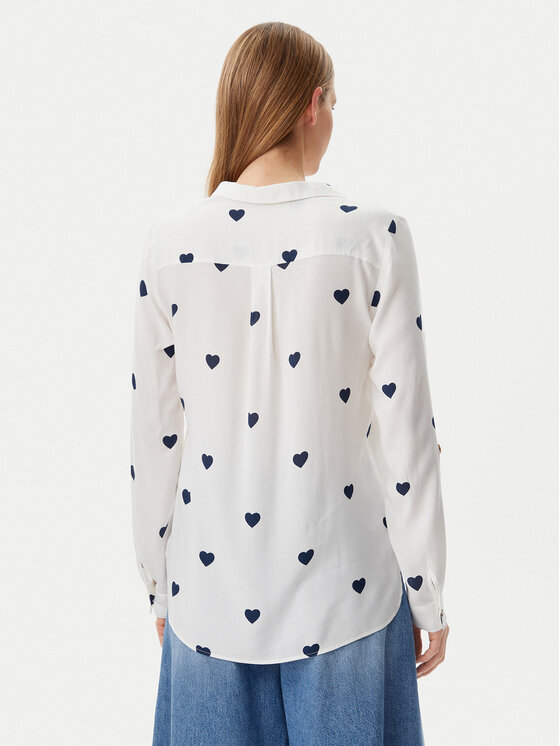 Vero Moda Vero Moda Πουκάμισο Bumpy 10275283 Λευκό Regular Fit