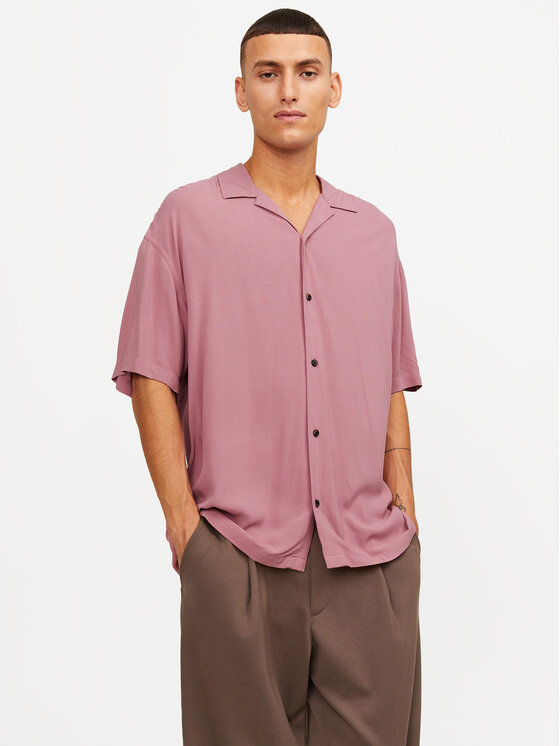 Jack&Jones Jack&Jones Cămașă Jeff 12248386 Roz Relaxed Fit