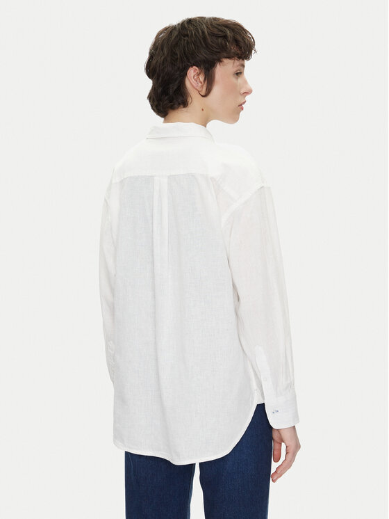 Pepe Jeans Pepe Jeans Košulja Chipper PL304993 Bijela Loose Fit