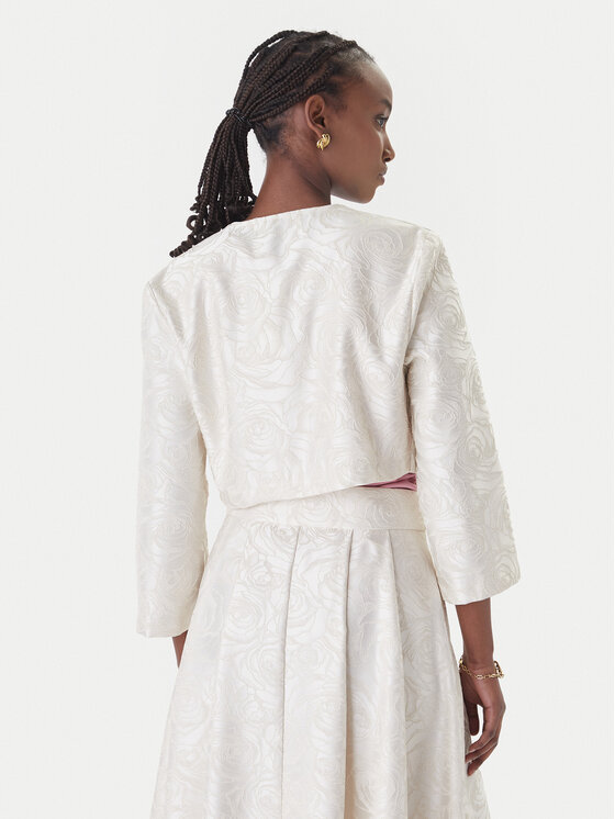 Rinascimento Rinascimento Bolero jaciņa CFC0127710003 Écru Regular Fit