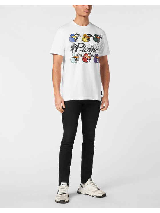 PHILIPP PLEIN PHILIPP PLEIN T-Shirt 23523 Biały Regular Fit