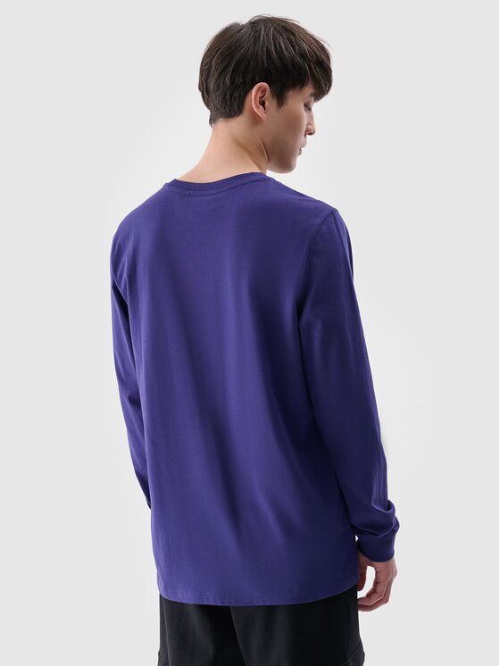 4F 4F Longsleeve 4FWMM00TLONM432-31S Niebieski Regular Fit