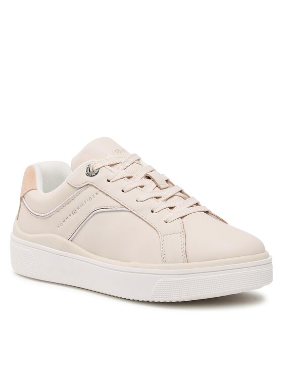Tommy Hilfiger Tommy Hilfiger Sneakersy Feminine Court Sneaker FW0FW07122 Béžová