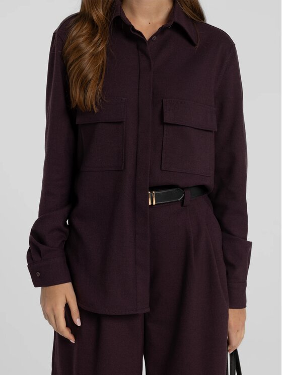 MANDRAGORA MANDRAGORA Camicia Omaro Viola Standard Fit