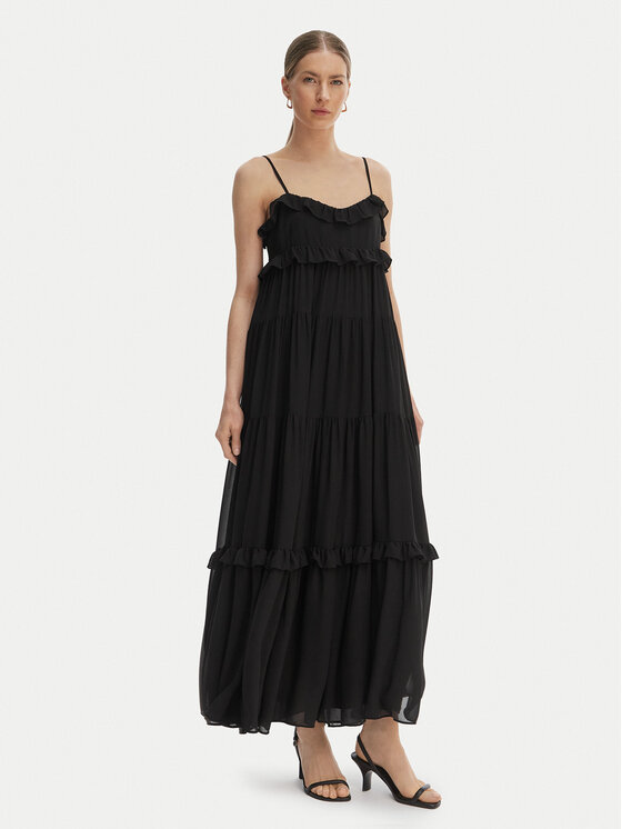 MICHAEL Michael Kors MICHAEL Michael Kors Nyári ruha MS683E37R3 Fekete Relaxed Fit