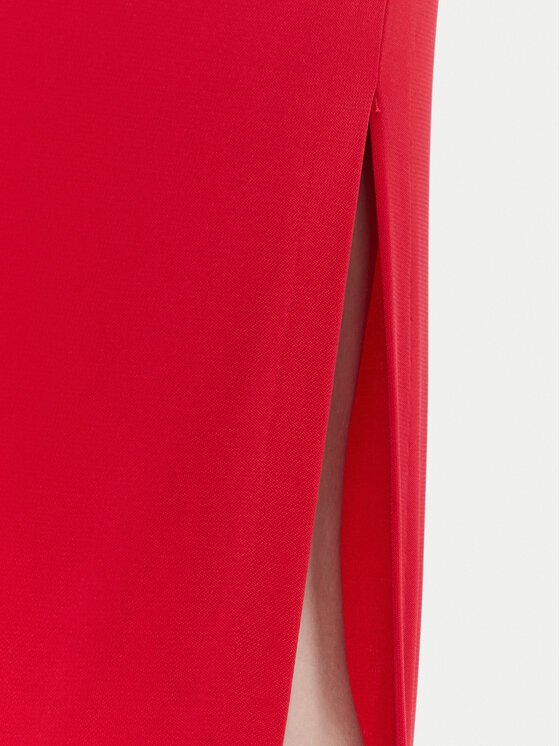 Rinascimento Rinascimento Cocktail obleka CFC0125010003 Rdeča Slim Fit
