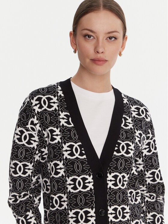 PINKO PINKO Cardigan Half Breed 106042 A2YD Negru Regular Fit