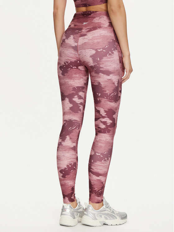 Reebok Reebok Leggings Id Train Camo 100035803 Tamnocrvena Slim Fit