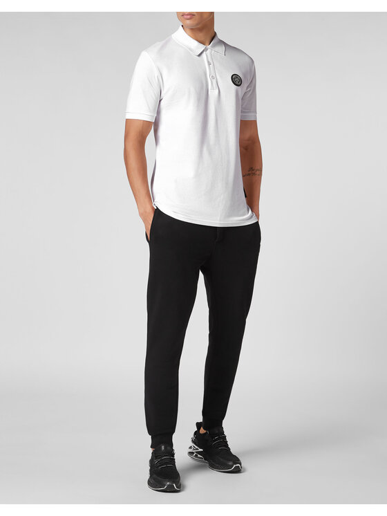 Plein Sport Plein Sport Polo 815 Biały Slim Fit
