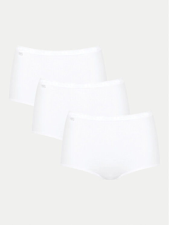 Sloggi Sloggi Mutande classiche a vita alta Basic 10007656 Bianco