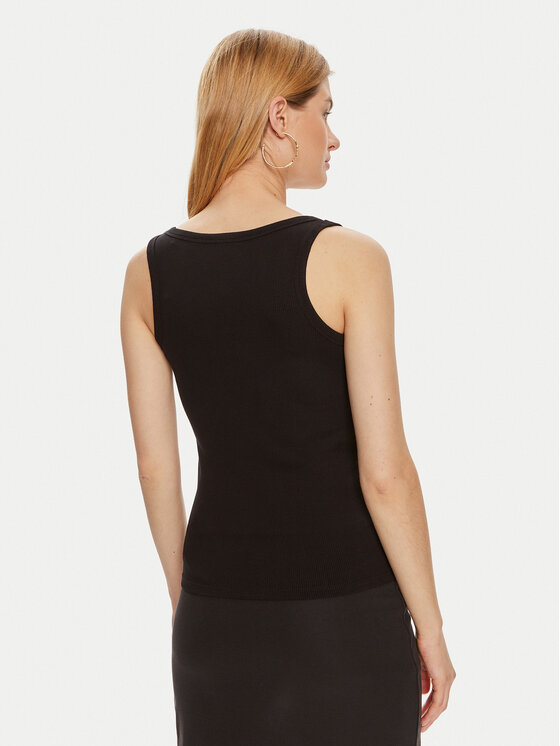 Guess Guess Τοπ Colette V4YP06 K8RT2 Μαύρο Slim Fit