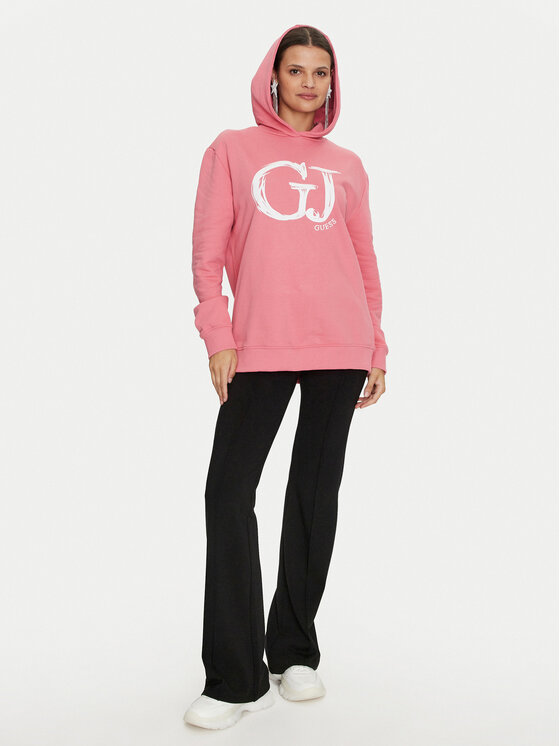 Guess Guess Bluza Sara V4YQ00 K68I4 Różowy Relaxed Fit