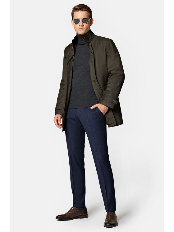 Lancerto Lancerto Płaszcz przejściowy Campos PC131223000008 Zielony Regular Fit
