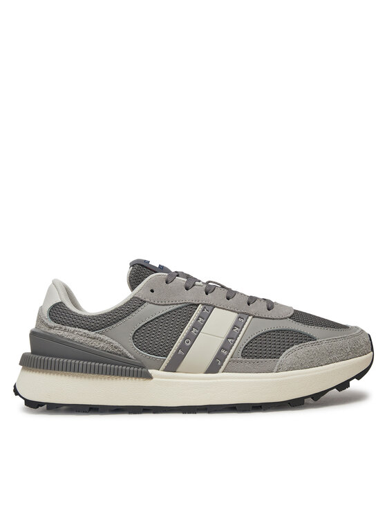 Tommy Jeans Snīkeri Technical Runner Ess EM0EM01537 Pelēks