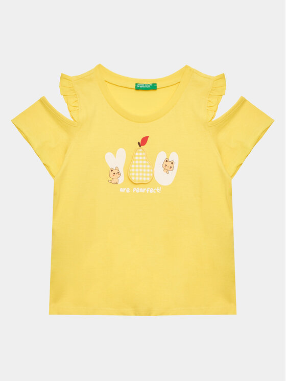 United Colors Of Benetton T shirt 3096G108X Giallo Regular Fit