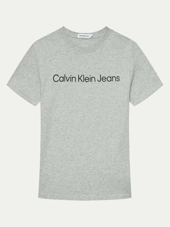 Calvin Klein Jeans T-krekls IU0IU00599 D Pelēks Regular Fit