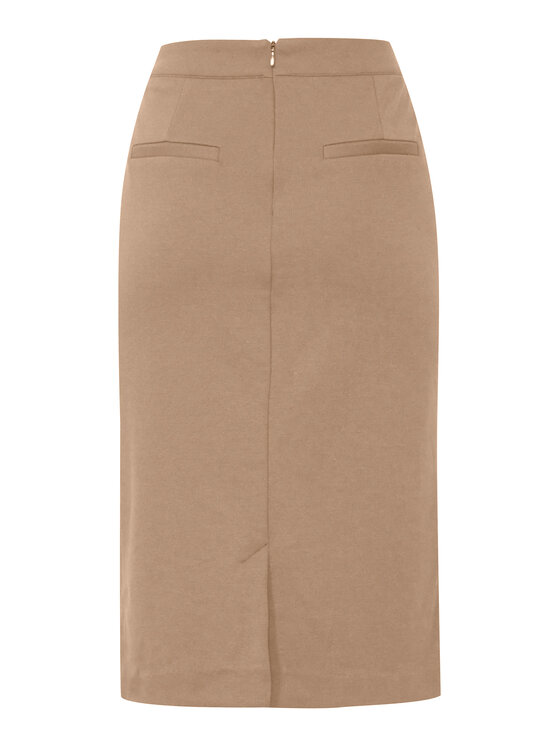 ICHI ICHI Ravno krilo 20118160 Bež Slim Fit