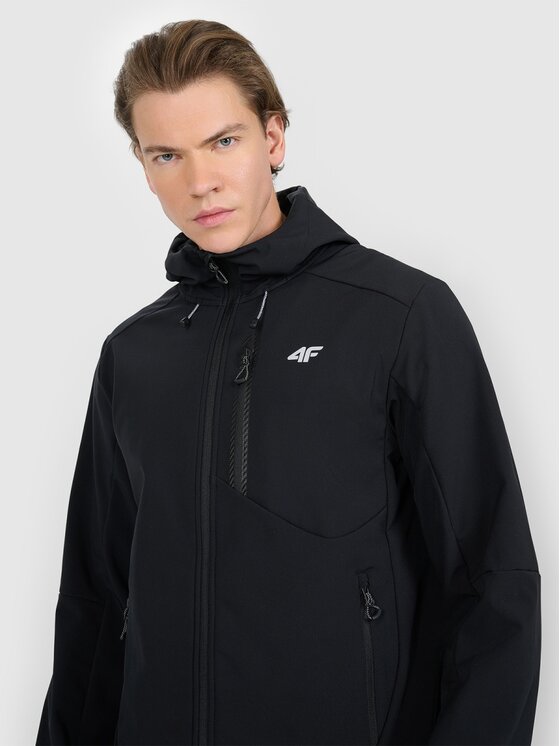 4F 4F Giacca softshell 4FRAW25TSOFM506-20S Nero Regular Fit