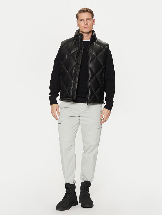 HUGO HUGO Sportski prsluk Borintino2441 50527323 Crna Slim Fit
