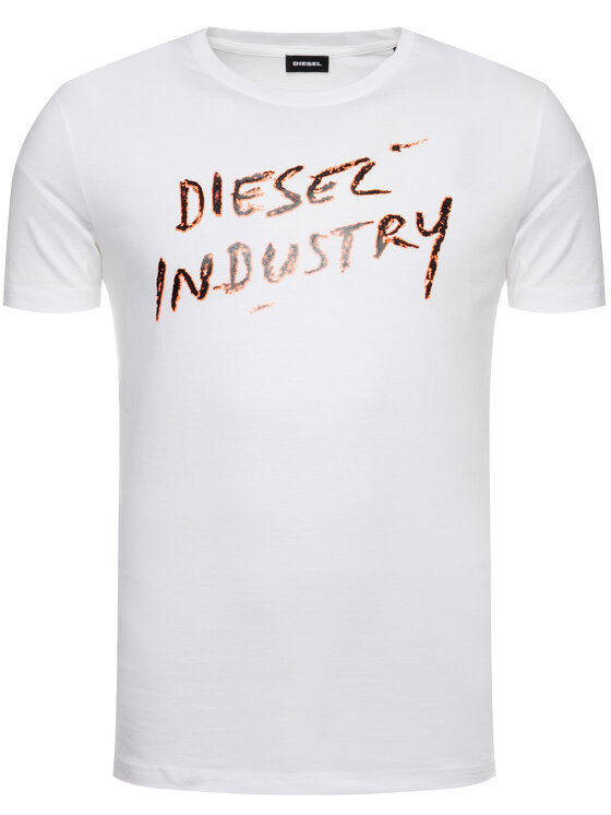 Diesel Diesel T-Shirt Diego 00SEFX 0GAYD Λευκό Regular Fit