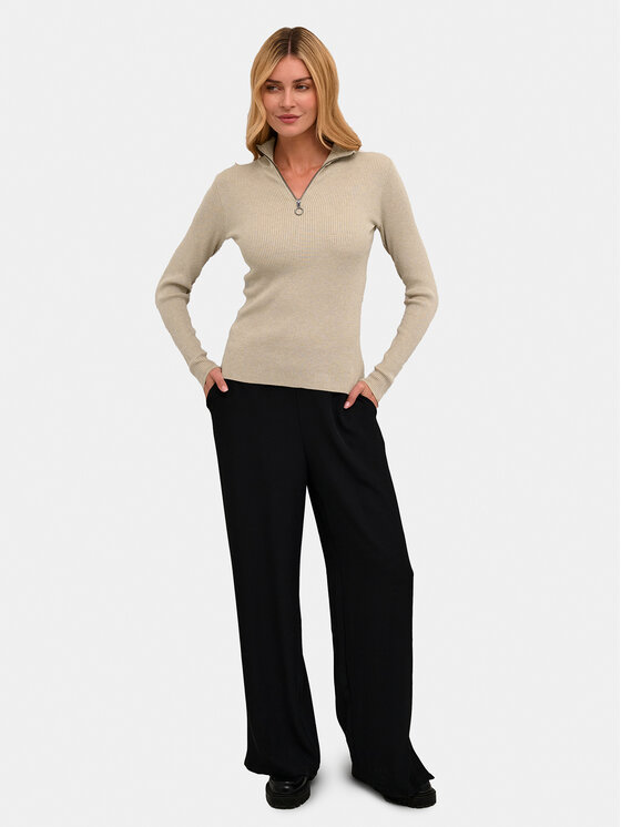 Kaffe Kaffe Pulover Ellie 10508348 Bež Slim Fit