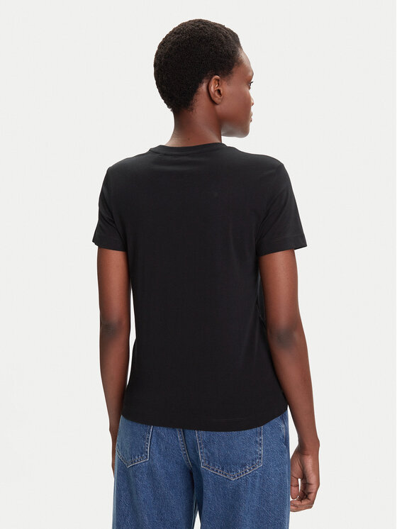 Gant Gant Tričko Shield 4200200 Čierna Regular Fit