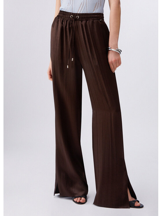 Liu Jo Liu Jo Pantalone da abito CA6147T450AP9576 Marrone Regular Fit