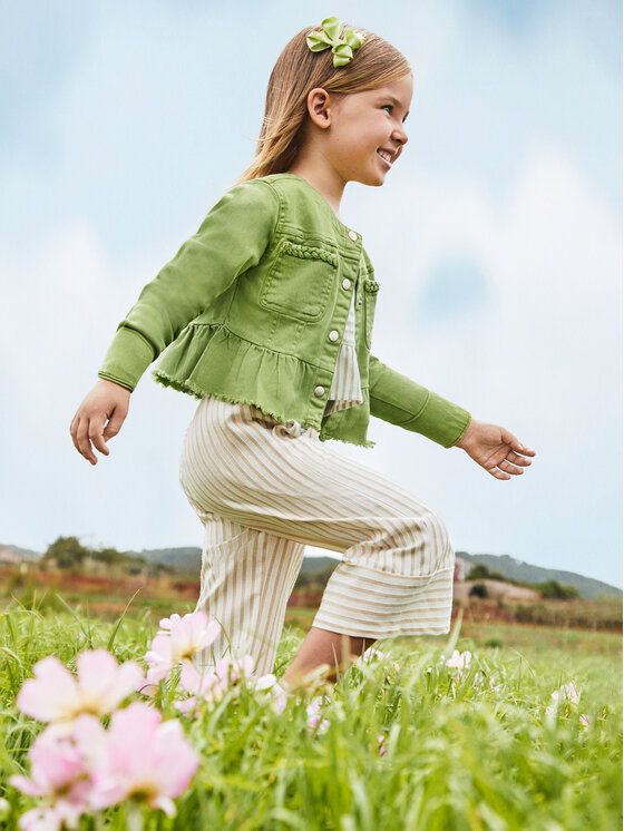 Mayoral Mayoral Set top și pantaloni 3539 Bej Regular Fit